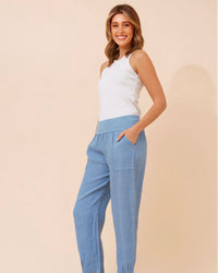 Sky Linen Pants