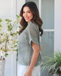 Sasha Cotton Crochet Cardigan