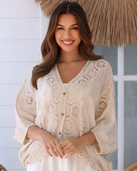 Leah Button Front Cardigan