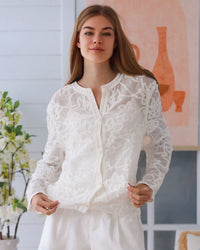 Willow Lace Cotton Cardigan