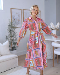 Jillian Exclusive Print Maxi Dress