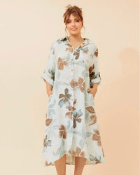 Judy Linen Shirt Dress