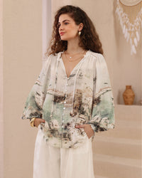 Sasha Exclusive Print Blouse