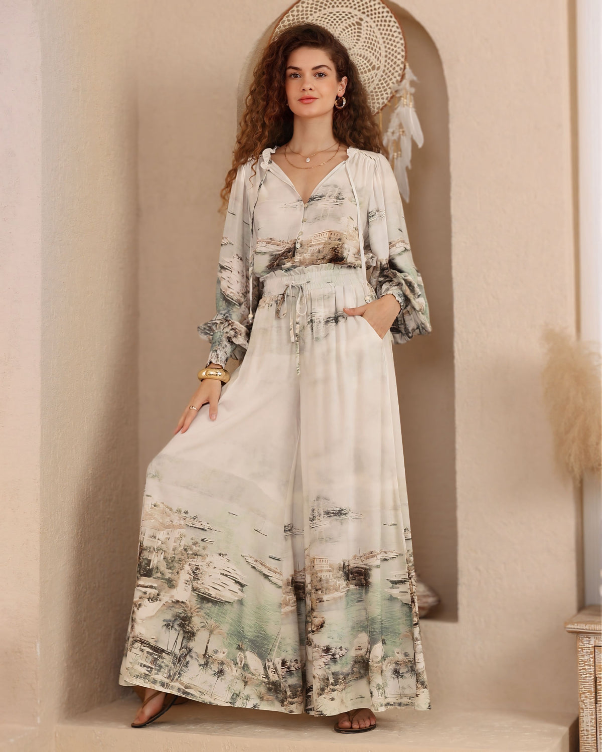 Sasha Exclusive Print Pants