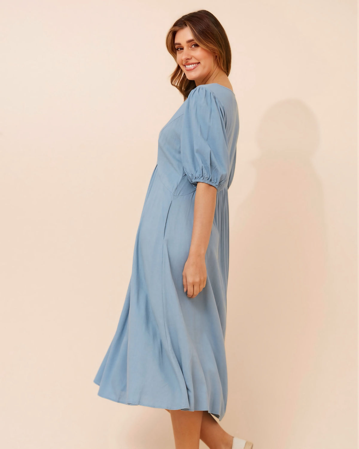 Viv Linen Blend Dress