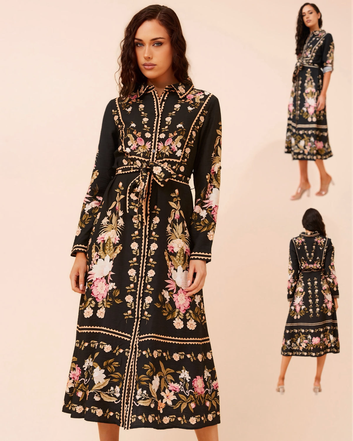 Stella Boarder Print Shirt Dress