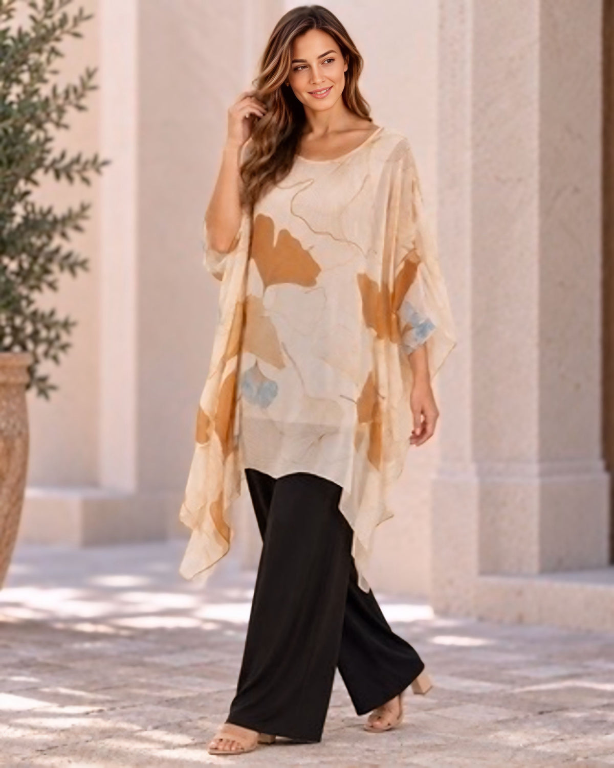 Seda Silk Print Blouse