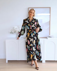 Angie Exclusive Print Maxi Dress