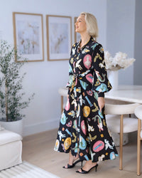 Angie Exclusive Print Maxi Dress