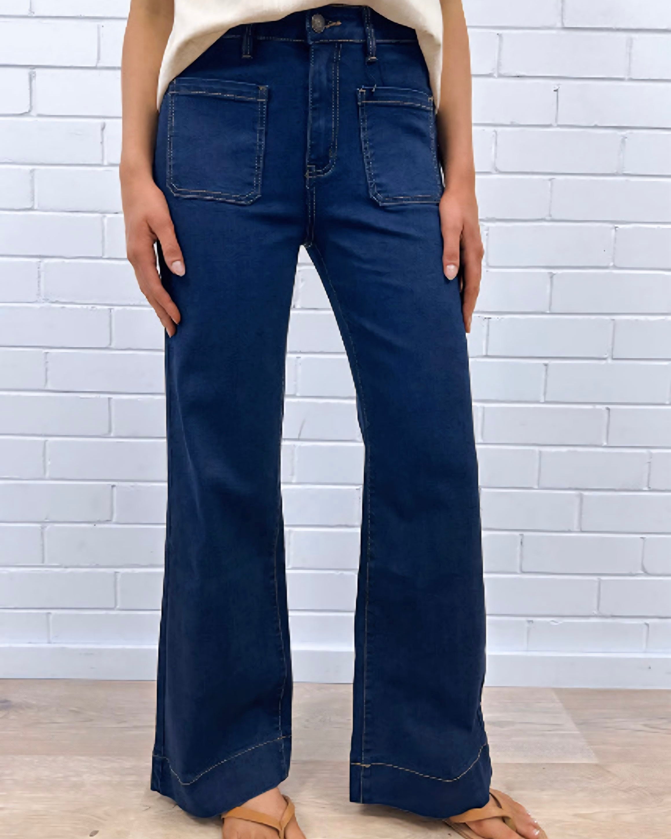 Petra Wide Leg Denim Jeans