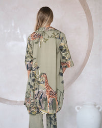 Silvia Safari Shirt And Pants Set