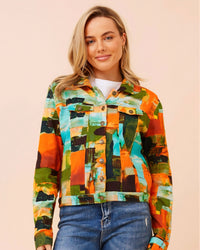 Georgia Abstract Print Jacket