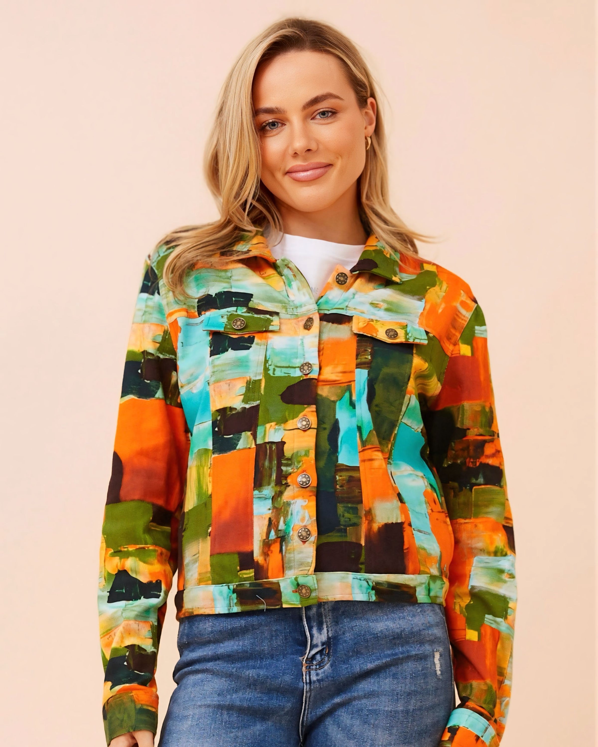 Georgia Abstract Print Jacket