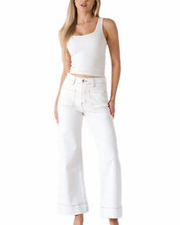 Aveah Wide Leg Denim Jeans