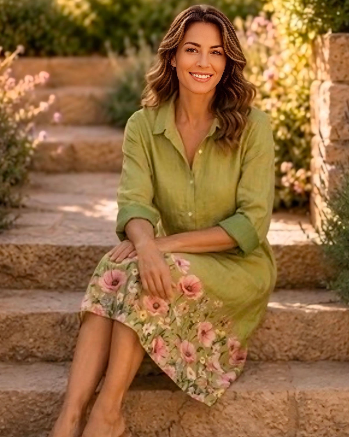 Vera May Linen Shirt Dress