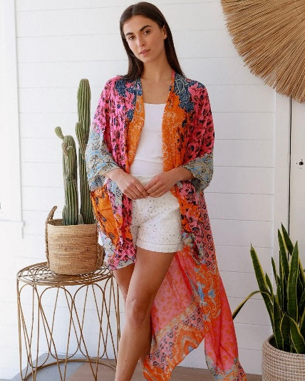 Georgia Print Kimono Jacket