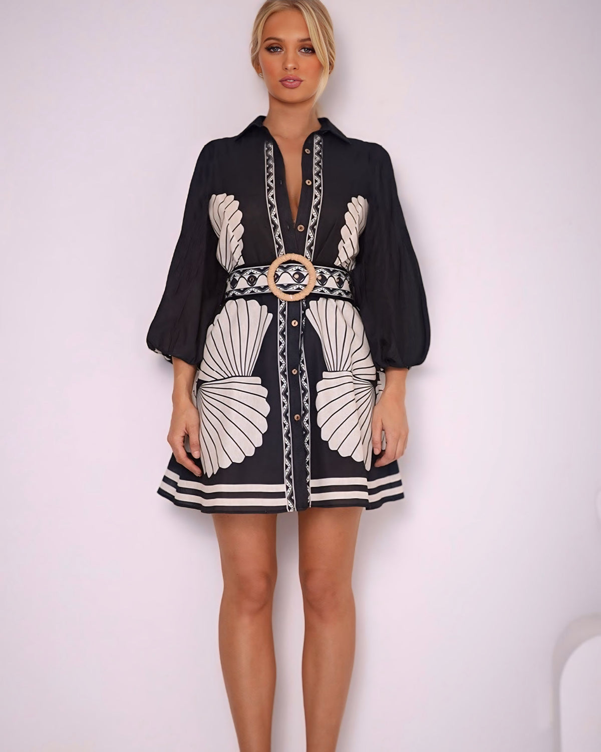 Lisa Exclusive Print Mini Dress