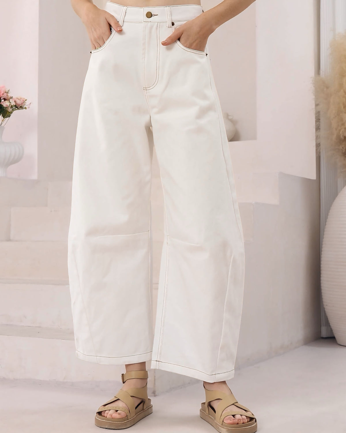 Charlie Barrel Denim Jeans