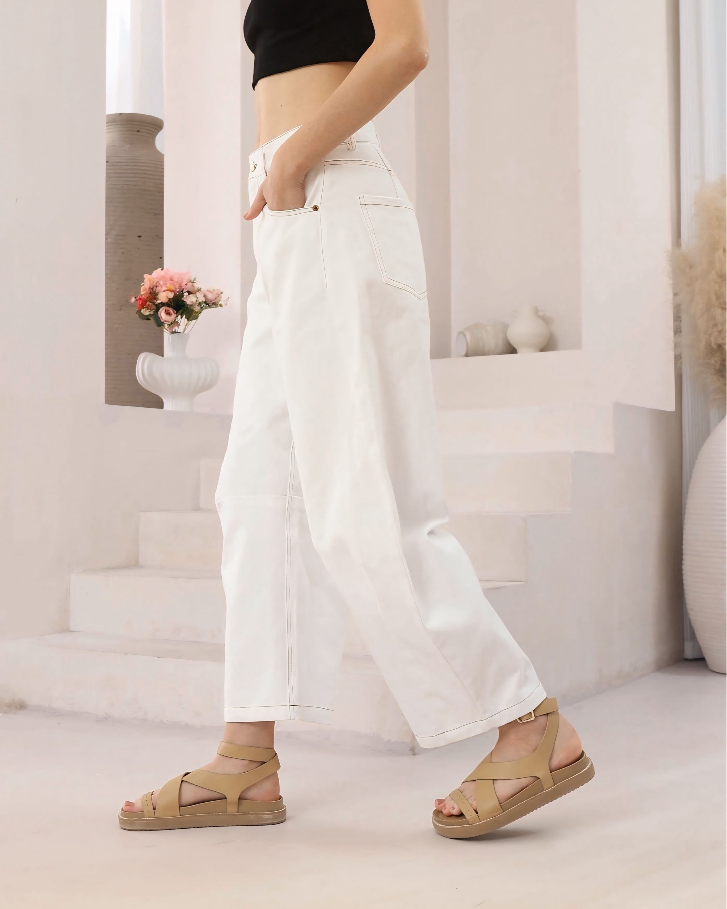 Charlie Barrel Denim Jeans