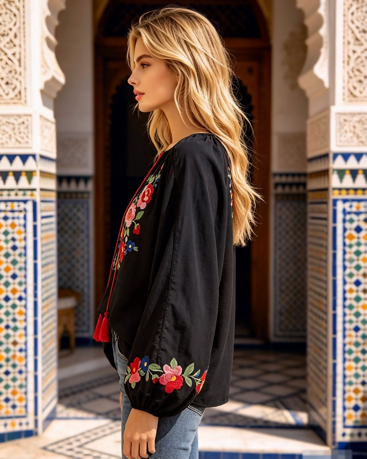 Maria Bohemian Embroidered Top