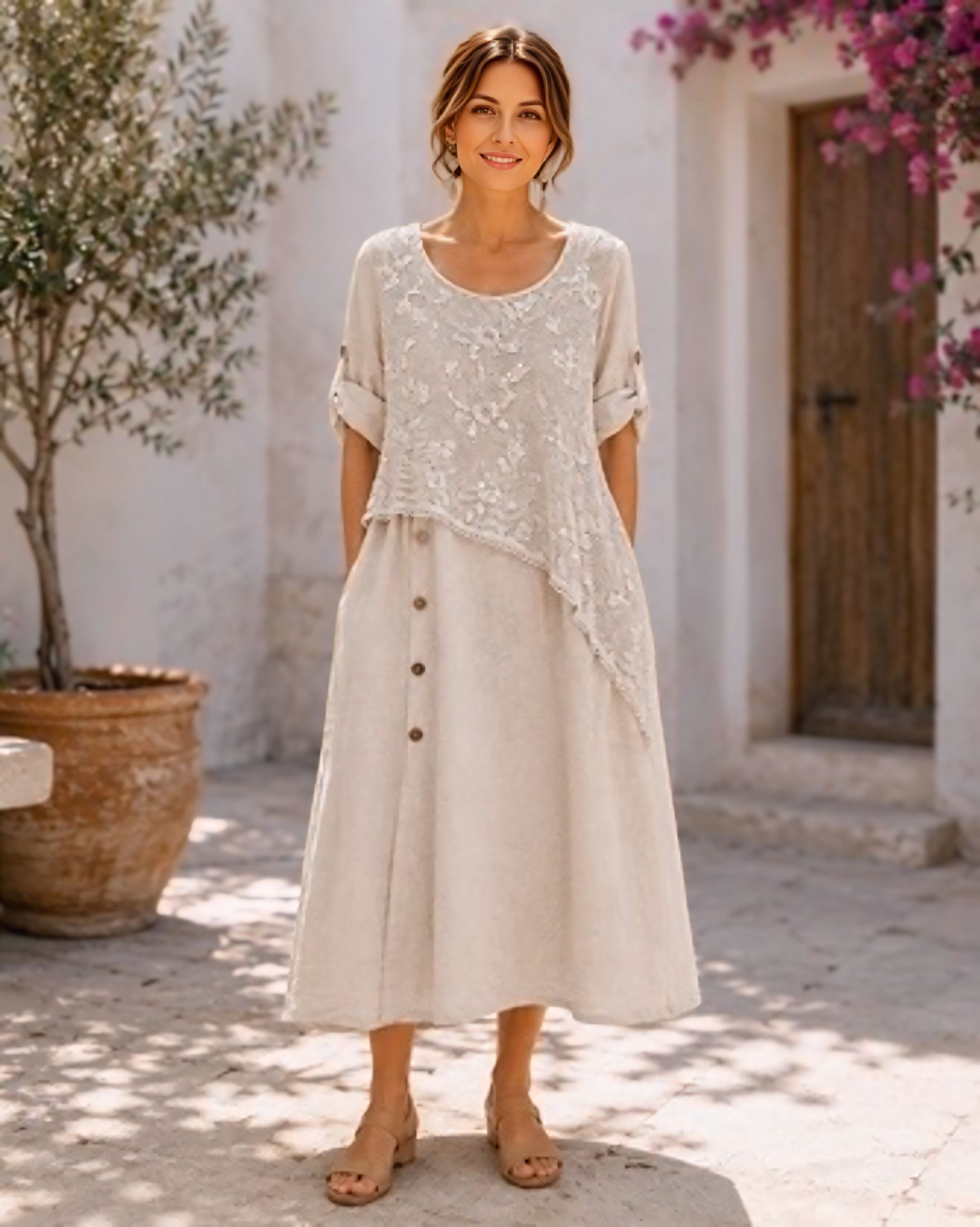 Vera May Linen Dress